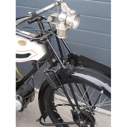834A - Triumph Model P flat tank motorcycle. 1926. 
Frame No. 925885
Engine No. 209862 G0R
Engine turns ove... 