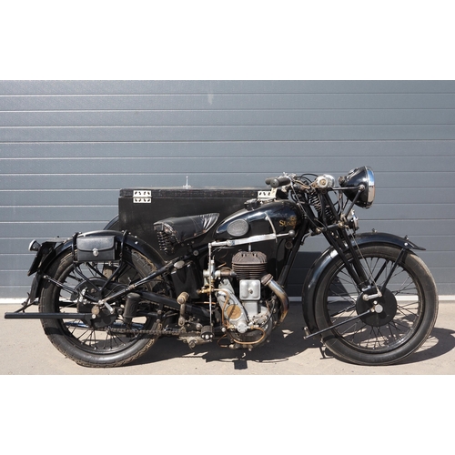 978A - Sunbeam Lion sidecar outfit. 1934. 500cc. 
Frame No. 4920941
Engine No. 6B4901013
Runs but may requi... 