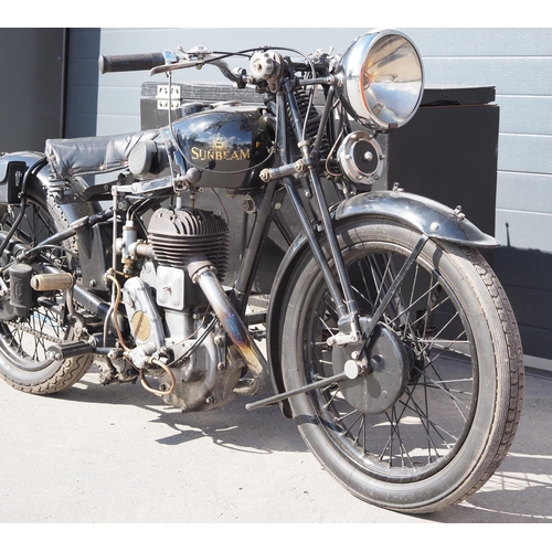 978A - Sunbeam Lion sidecar outfit. 1934. 500cc. 
Frame No. 4920941
Engine No. 6B4901013
Runs but may requi... 