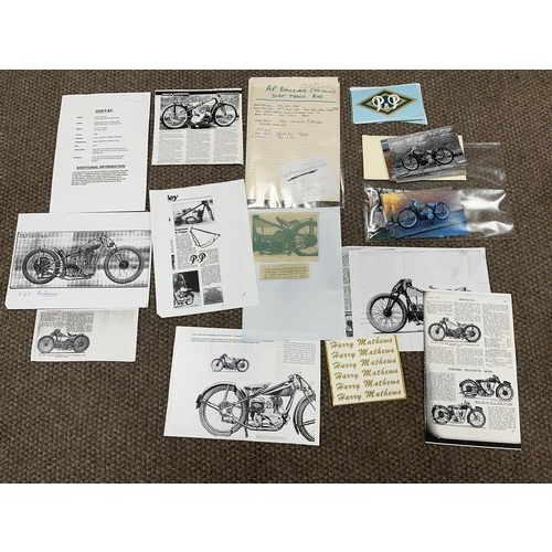 818 - P&P-Blackburne Speedway motorcycle. 1929
Believed ridden by Harry Matthews.
Frame - P&P (England), a... 