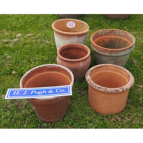 123 - Terracotta pots - 5