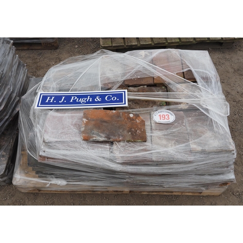 193 - Pallet of antique clay roof tiles