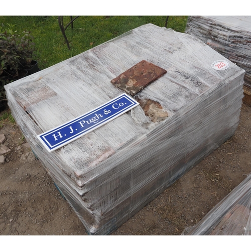 203 - Pallet of antique clay roof tiles