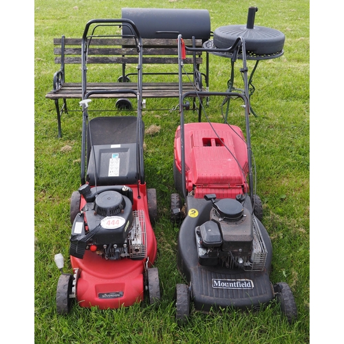 444 - Mowers, bench, BBQ, etc.