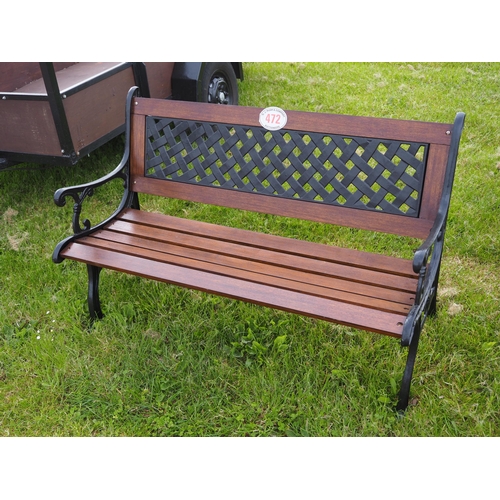 472 - Garden bench 4ft