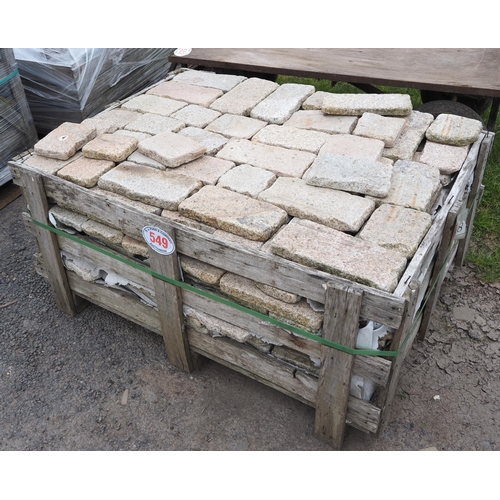 549 - Crate of pavers