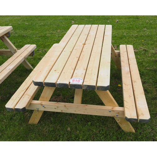 610 - Picnic bench 5ft