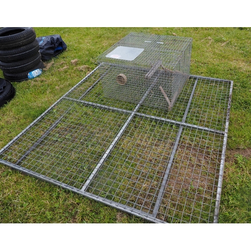 722 - Magpie cage and galvanised mesh side