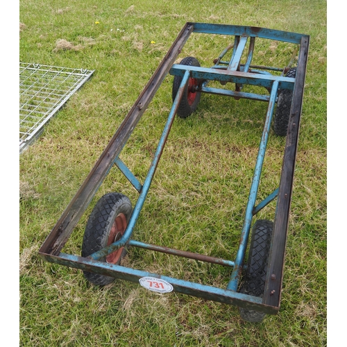 731 - 4 Wheel trolley chassis
