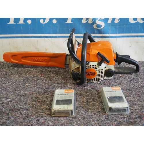 2025 - Stihl MS170 petrol chainsaw and two chains