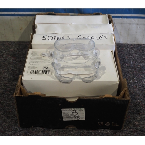 2094 - 50 Pairs of safety goggles