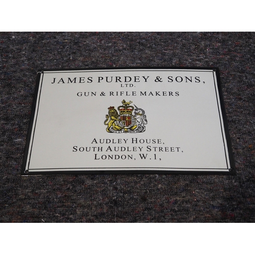 2132 - Modern enamel sign - James Purdey & Sons 10