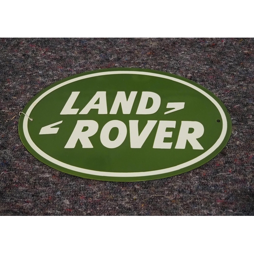 2139 - Modern enamel sign - Land Rover 10½