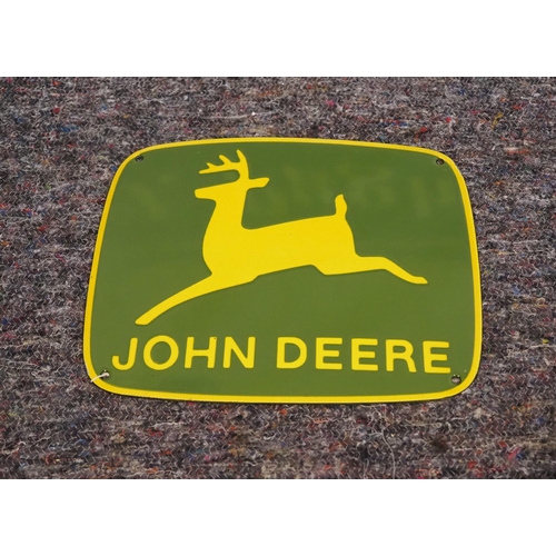 2147 - Modern enamel sign - John Deere 9½