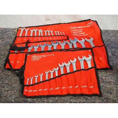 2151 - 2 Sets of spanners, 25 piece and 12 piece