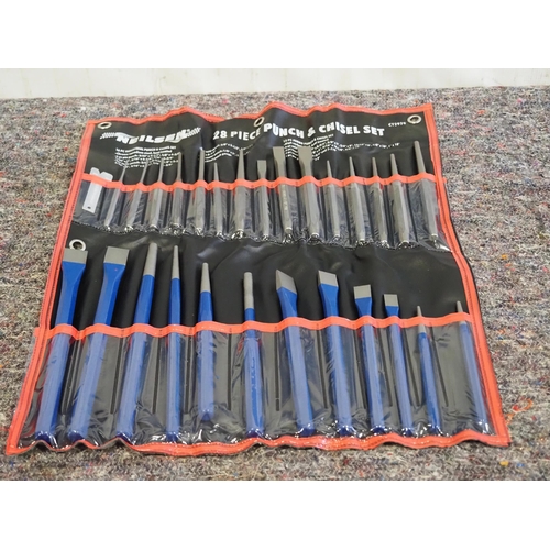 2156 - 28 Piece punch and chisel set