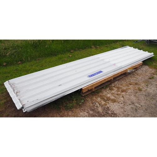 1088 - Galvanised roof sheets 4.5 x 1.1m - 16