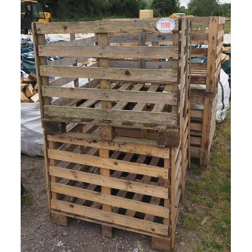 1198 - Wooden stillages 1.2m x 1m - 4