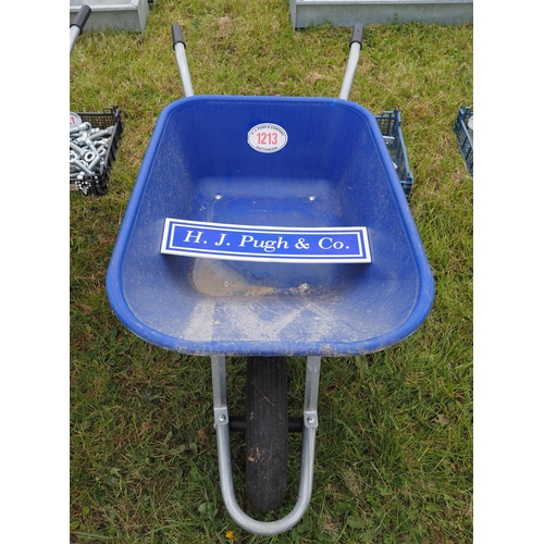 1213 - Blue wheelbarrow