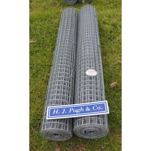 1271 - Welded wire mesh seconds* 1.8m x50x50mm - 15m rolls - 2