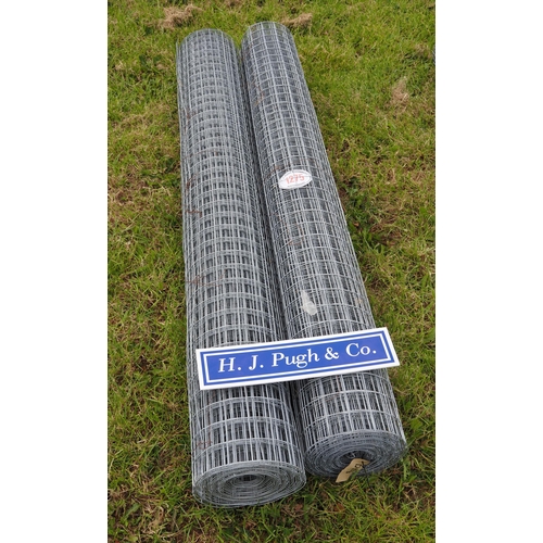 1275 - Welded wire mesh seconds* 1.8m x50x50mm - 15m rolls - 2