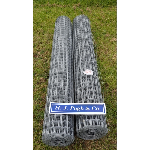 1277 - Welded wire mesh seconds* 1.8m x50x50mm - 15m rolls - 2