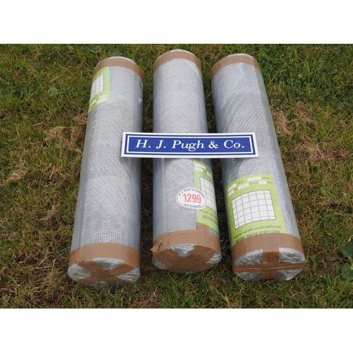 1299 - Hot dipped welded wire mesh *seconds, 0.9m x6x6mm - 30m rolls - 3