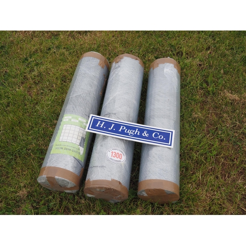 1300 - Hot dipped welded wire mesh *seconds, 0.9m x6x6mm - 30m rolls - 3