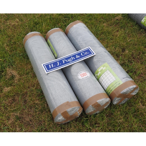 1301 - Hot dipped welded wire mesh *seconds, 0.9m x6x6mm - 30m rolls - 3