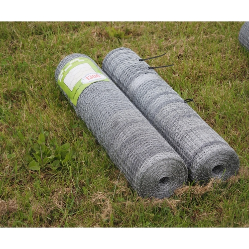 1306 - Galvanised 13mm chicken wire netting *seconds, 0.9m x 50m rolls - 2