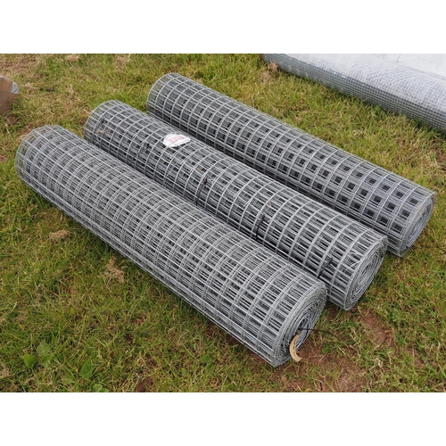 1313 - Hot dipped welded wire mesh *seconds, 1.22m x50x50mm 12g - 12.5m rolls - 3