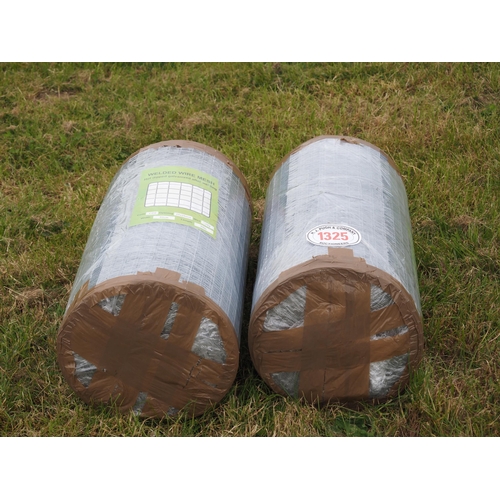 1325 - Welded wire mesh *seconds 0.6m x25x25mm - 30m rolls - 2