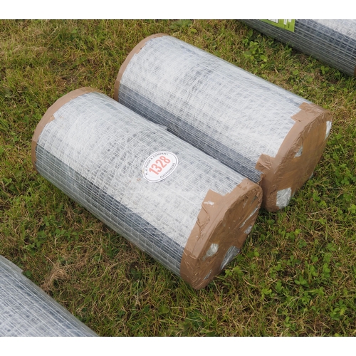 1328 - Welded wire mesh *seconds 0.6m x25x25mm - 30m rolls - 2