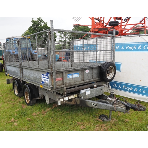 1510 - Ifor Williams TT126G trailer with mesh sides. Controls in office