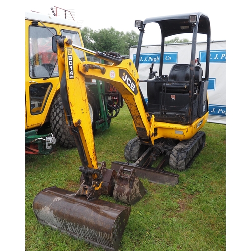1548 - JCB 801CTS mini digger, 2013, with 3 buckets