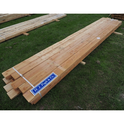 951 - Mixed Cedar boards average 4.2m x150x25 - 35
