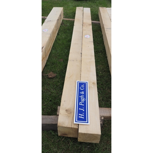 975 - Oak beams 3.2m x150x150 - 2