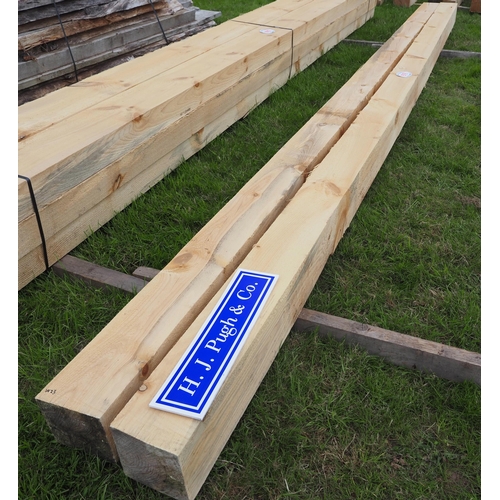 979 - Softwood beams 5m x150x150 - 2
