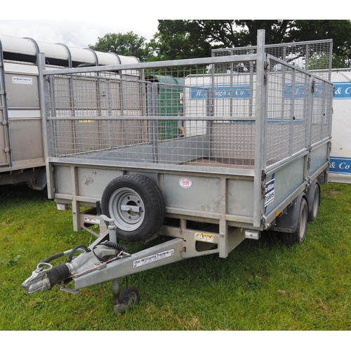 1598 - Ifor Williams LM126G twin axle caged trailer. S/No. H5145372