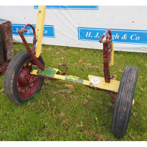 1621 - Axle wheels and spring