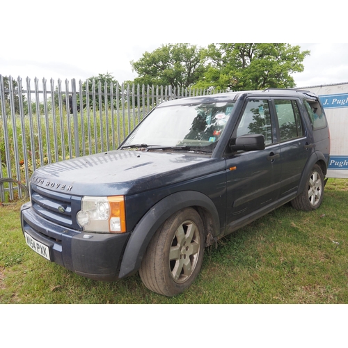 1802 - Land Rover Discovery 3 TDV6S. Spares. Reg. WV54 PXK. V5 and key in office