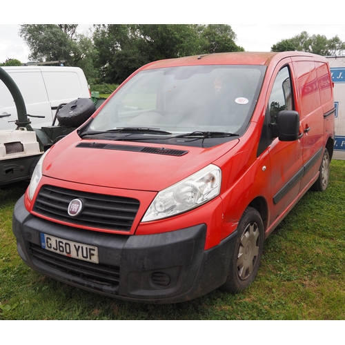 1827 - Fiat Scudo van,2010. Reg. GJ60 YUF. V5 in office