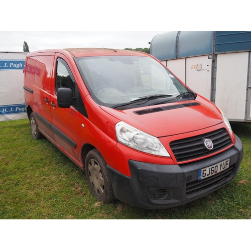 1827 - Fiat Scudo van,2010. Reg. GJ60 YUF. V5 in office