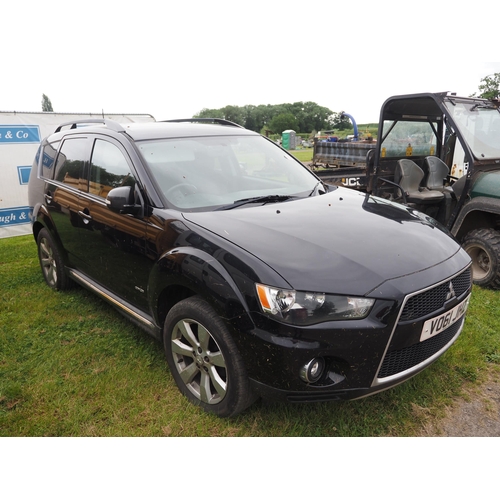 1832 - Mitsubishi Outlander diesel car. MOT until 9/11/24. Reg. VO61 JHZ. V5 and key in office