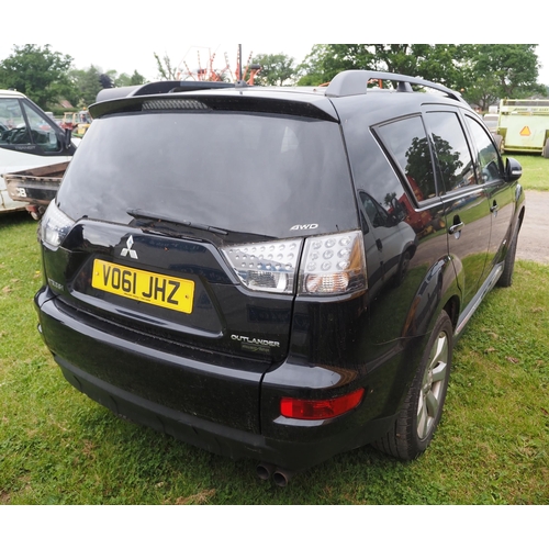 1832 - Mitsubishi Outlander diesel car. MOT until 9/11/24. Reg. VO61 JHZ. V5 and key in office