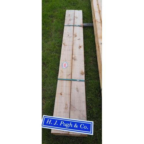 904 - Softwood timbers 2.1m x150x25 - 6