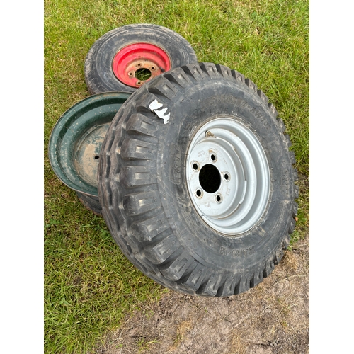 1802A - Wheel and BKT tyre 10.0/80-12 and other tyres