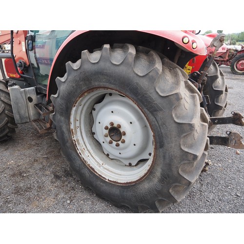1627 - Massey Ferguson 5455 tractor. C/w Quicke loader, 5100 hours, new tyres. No docs