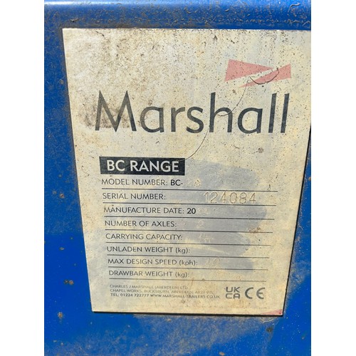 1574 - Marshall BC28 twin axle bale trailer, 14 ton, 28ft. 2022