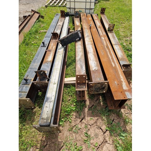 1393 - Steel beams 250mm x 150mm x 2.7m avg - 8